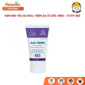 Kem Bôi Trị Nấm Cho Chó Mèo Vemedim Anti-Derm Tuýp 40g