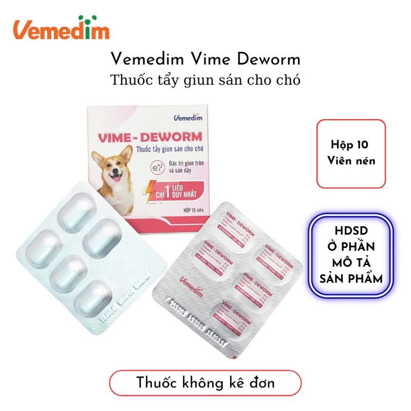 viên tẩy giun cho chó