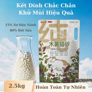 Cát Sắn Cho Mèo Cao Cấp Túi 2.5kg